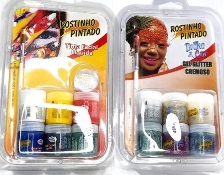 Kit Tinta Líquida Facial Infantil para Maquiagem Artística.