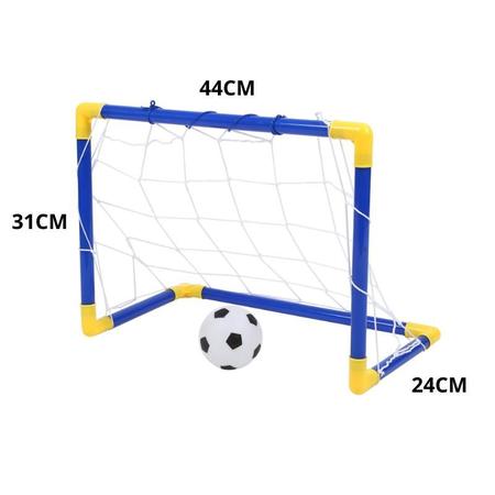 Imagem de 2 Kit Gol Infinito: Golzinho, Trave, Bola e Bomba, Par Trave De Futebol Golzinho Goleira 44cm X 31cm