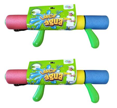 Ditudotem Lança Água Arminha Pistola Alta Pressão Splash Gun Brinquedo  Infantil Menino 36cm Longo Alcance Reservatório Verão Piscina Bel Brink