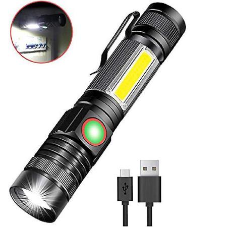 Imagem de 2 * Lanterna, USB Poderosa Luz da Tocha LED, Caminhadas, Campin