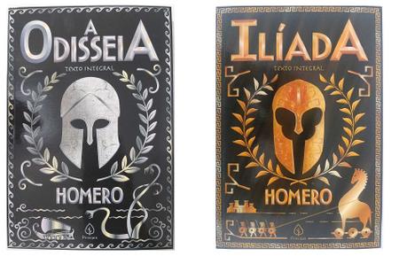 Imagem de 2 Livros Físicos A Odisseia + Ilíada - Homero Texto Integral - Ciranda Cultural