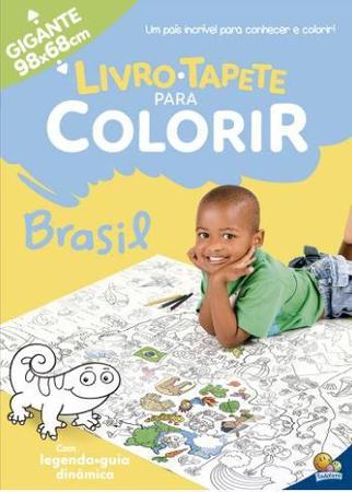 Imagem de 2 Livros para Colorir Infantil Tapete Gigante 98x68cm