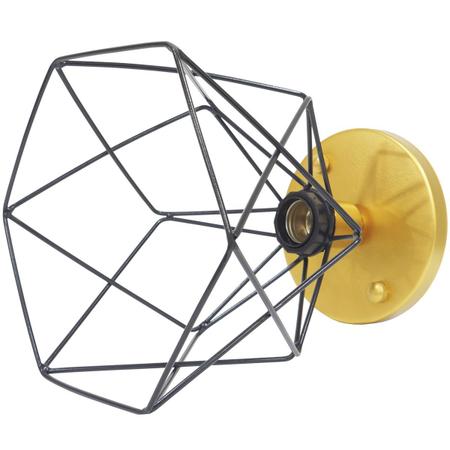 2 Lustre Teto Plafon + 2 Lâmpada Led St64 Industrial Aramado Cálice Retrô Luminária Vintage - Agp Ilumini/Gmh Tr Imagem de 2 Lustre Teto Plafon + 2 Lâmpada Led St64 Industrial Aramado Cálice Retrô Luminária Vintage