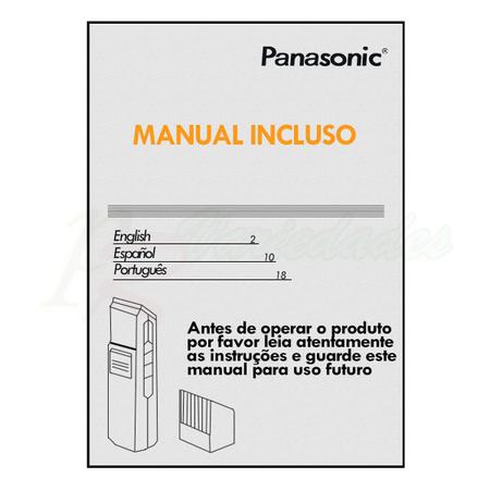 Imagem de 2 Maquininha Cabelo Profissional Acabamento Panasonic Er 389 110v