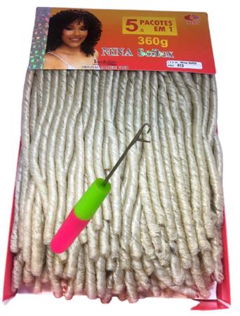 Cabelo Nina Sfitex Cacheado 5 Pcts + Agulha Crochet Braids