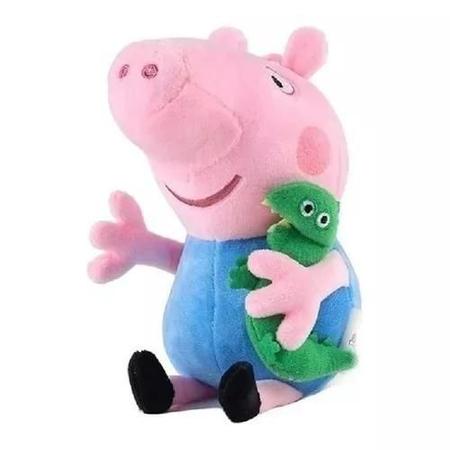 Imagem de 2 Pelúcia Peppa Pig E George 20cm Importado -