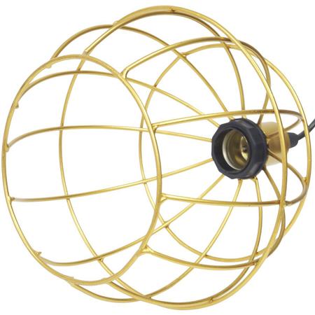 2 Pendentes Aramado Globo Luminária Lustre Retrô Balcão Dourado + 2 Lâmpada Led ST64 Vintage Teto - Agp Ilumini/Gmh Tr Imagem de 2 Pendentes Aramado Globo Luminária Lustre Retrô Balcão Dourado + 2 Lâmpada Led ST64 Vintage Teto
