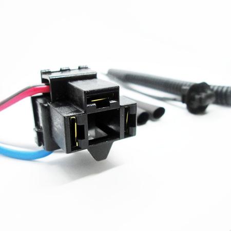 Imagem de 2 Plug Conector Chicote Soquete 3 vias Lâmpada H4 H5 55 / 100w Super Branca Original Cabo 2,5mm Com Nota Fiscal
