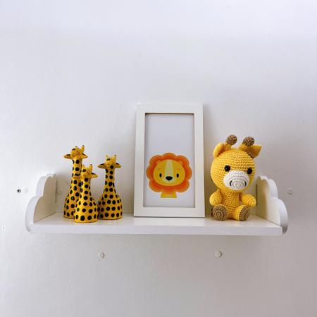 Imagem de 2 Prateleiras decoração infantil safari sala quarto 45x15cm