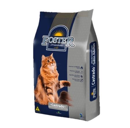 Imagem de 2 Ração Foster Cats Premium Especial Para Gatos Castrado 10kg