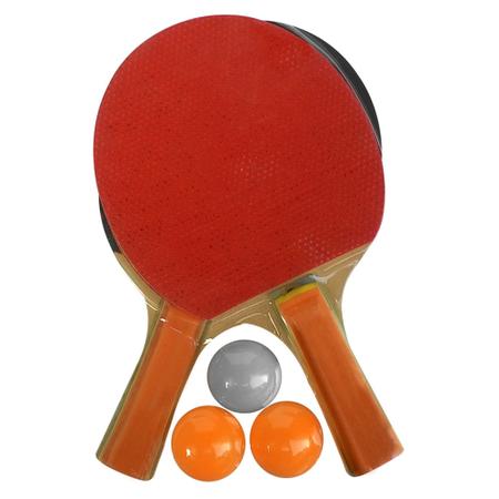 Imagem de 2 Raquetes Para Ping Pong Com Rede E Bolinhas