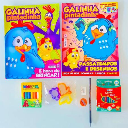 Galinha Pintadinha - Brincando de colorir - com alça