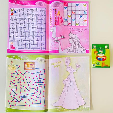 revista de pintar barbie e princesas LER DESCRIÇÃO