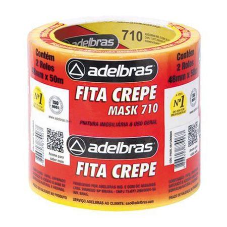 Imagem de 2 rolos Fita Crepe 48 mm. x 50 m. Mask Imobiliária 710 Adelbrás