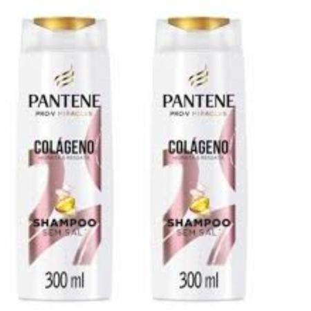 Imagem de 2 Shampoo pantene colágeno hidrata & resgata 300ml Pantene