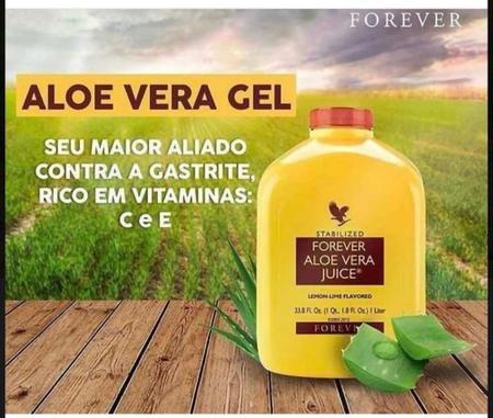 Imagem de 2 Sucos De Aloe-vera Gel Bebida Vegano Babosa Puro