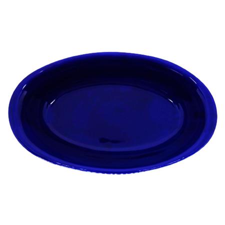 Imagem de 2 Travessas Cerâmica Assadeira Forma Oval Tipo Porcelana Forno e Micro-ondas