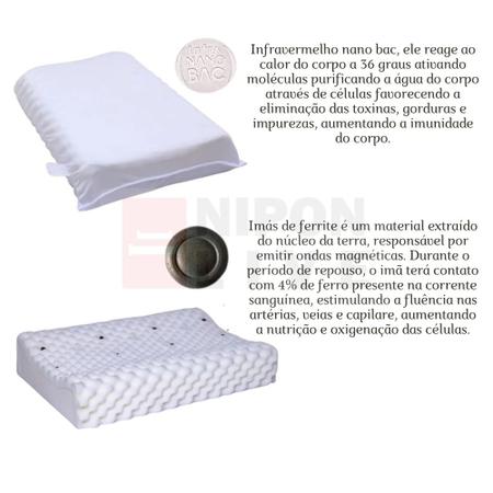 Imagem de 2 Travesseiro Cervical Pillow Magnetico Ortopedico Original