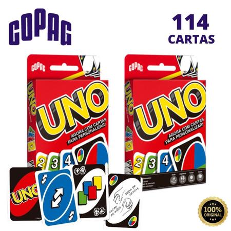 Jogo Uno De Cartas Entre Amigos 2 A 10 Pessoas Descontão - COPAG - Deck de  Cartas - Magazine Luiza