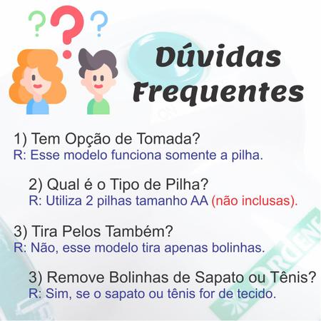 Imagem de 2 x Removedor de Fios Bolinhas a Pilha para Tecidos e Roupas