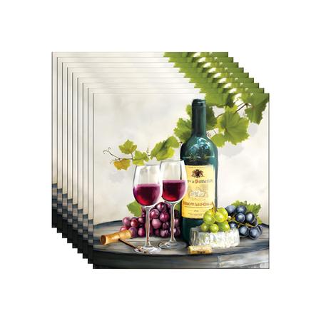 Imagem de 20 Guardanapos para Decoupage Ambiente Red Wine