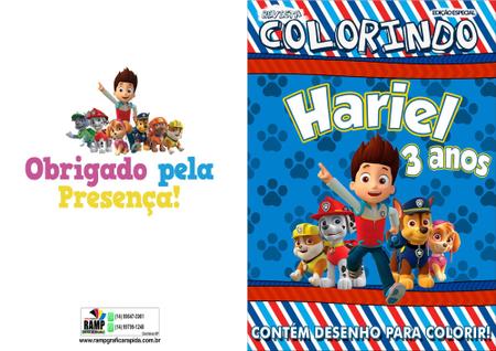 POCOYO - Revistinha de Colorir Personalizada