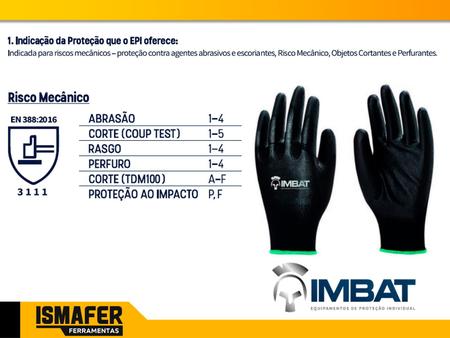 20 Luva Epi Segurança Multitato Mecânico Manutenção Geral - Imbat Imagem de 20 Luva Epi Segurança Multitato Mecânico Manutenção Geral