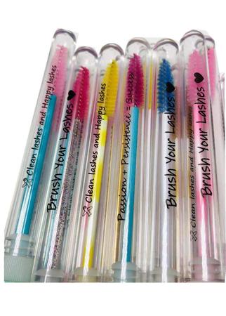20 PCes TEXTO Rímel Descartável Pincéis Cílios Diamante Spoolies Pincel de Maquiagem Varinha de rímel em Suprimentos de Cílios de Tubo Sanitário (Texto em tubo) - Ipien Imagem de 20 PCes TEXTO Rímel Descartável Pincéis Cílios Diamante Spoolies Pincel de Maquiagem Varinha de rímel em Suprimentos de Cílios de Tubo Sanitário (Texto em tubo)