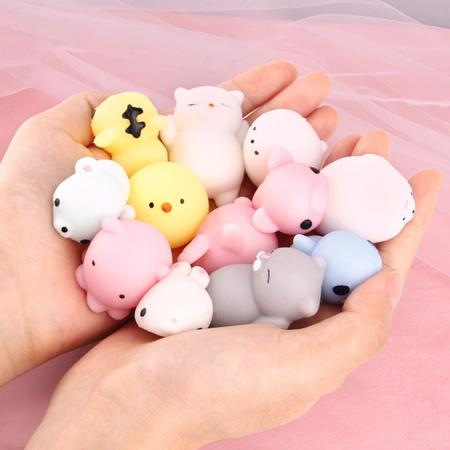 10 Squishy Mochi Bichinho Macio De Apertar Squishies Tiktok