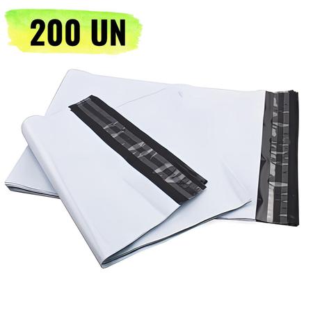 Imagem de 200 Unidades Envelope de Segurança 20x30cm COEX Branco Lacre