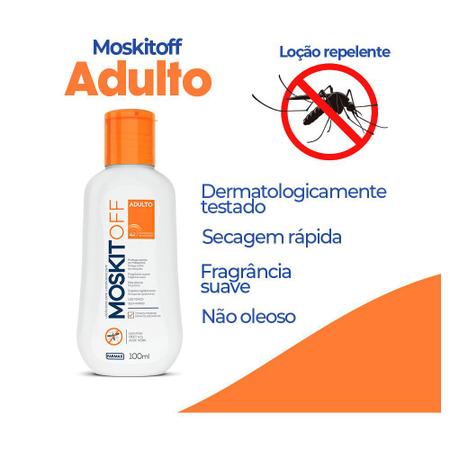 Imagem de 20x repelente moskitoff contra mosquito da dengue pernilongo borrachudo febre amarela loção 100ml
