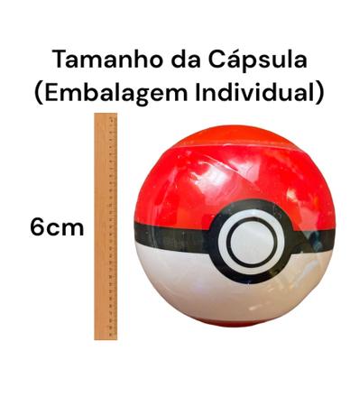 20 Pokemon com Pokebola (Pequeno - 1 a 2,7cm) Kit Festa Lembrancinha