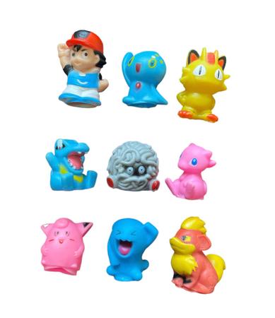 Bonecos Brinquedo Pokemon Kit 10 Capsulas Pokebola Dedoche em