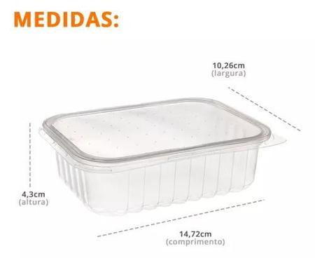 Imagem de 24 un pote descartavel 250 ml freezer marmita fit microondas