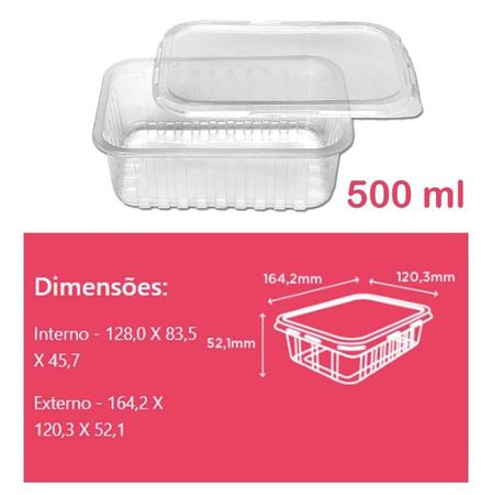 24 un pote descartavel 500 ml freezer marmita fit microondas - PRAFESTA / TOTALPLAST Imagem de 24 un pote descartavel 500 ml freezer marmita fit microondas