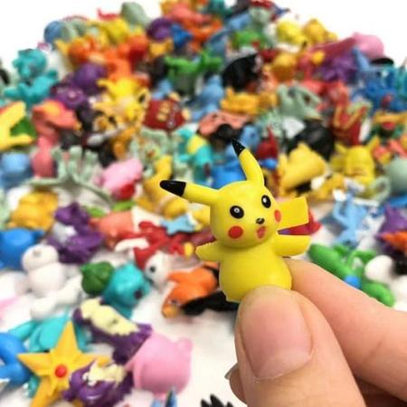 Pokémon Kit 24 Miniaturas Sem Repetições Brinquedo Coleção