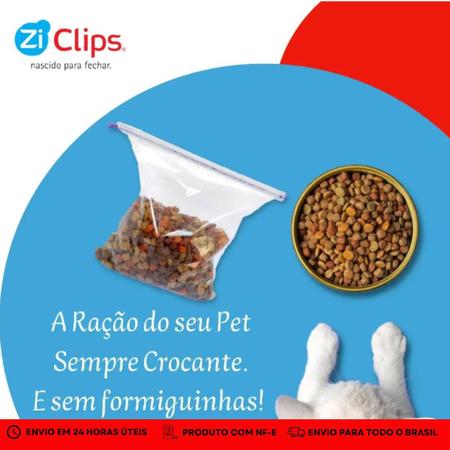 Imagem de 25 Clips Para Fechar Embalagens De Alimento Preserva o Sabor