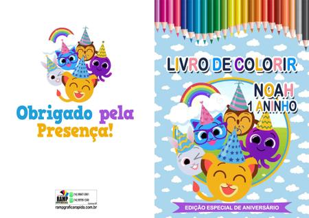 Livrinho Para Colorir - 08 Un - Festas da 25