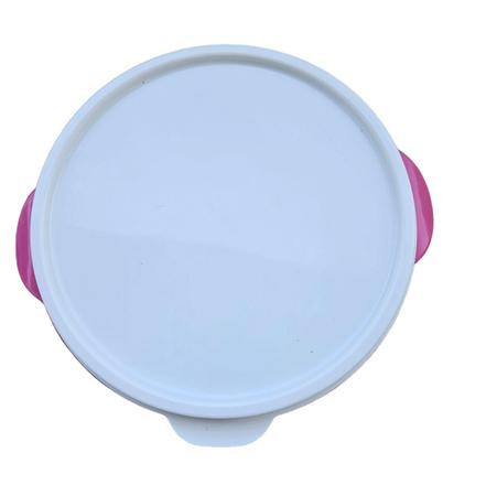 Imagem de 25 Saladeiras com tampa 750 ml - bacia - tigela - bowls de plástico pink