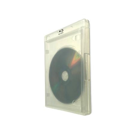 25 unidades estojo box blu-ray transparente solution 2go Imagem de 25 unidades estojo box blu-ray transparente solution 2go