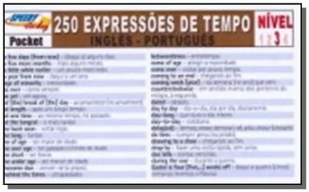 250 Expressoes De Tempo Ingles-Portugues - Nivel 3 na Americanas