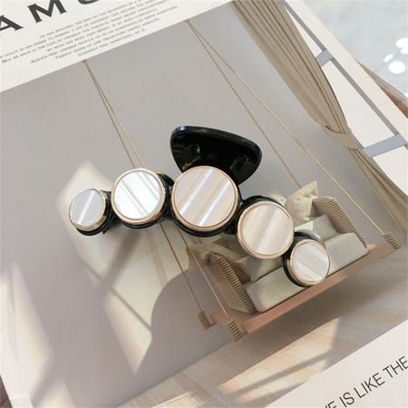 Imagem de 2pcs Acetate Plate Hair Clip, Low-key Fashion Luxury Classic