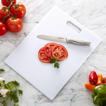2un Tabua De Corte Carne Churrasco Higiénica Pvc Branca 30cm - Clink Imagem de 2un Tabua De Corte Carne Churrasco Higiénica Pvc Branca 30cm