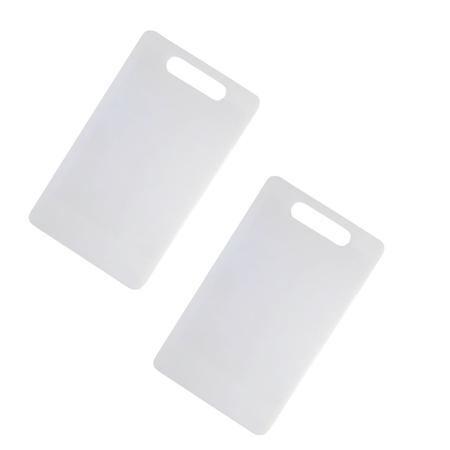 2un Tabua De Corte Carne Churrasco Higiénica Pvc Branca 30cm - Clink Imagem de 2un Tabua De Corte Carne Churrasco Higiénica Pvc Branca 30cm