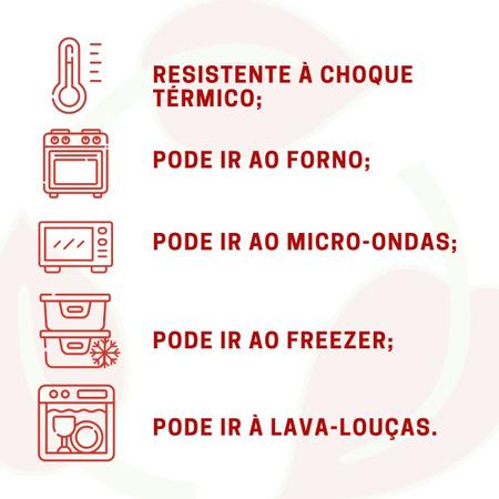 Imagem de 2uni Travessa Oval 1,6L Doces Assados Forno Airfryer Microondas