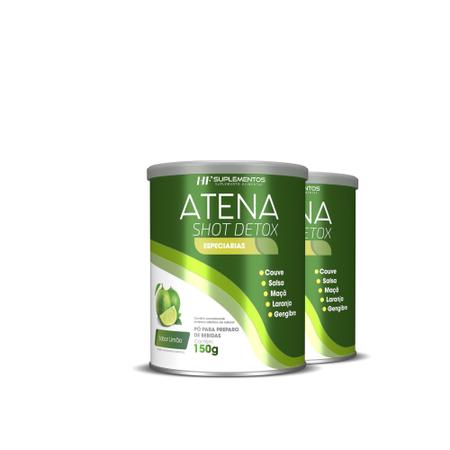 Imagem de 2X Atena Shot Detox Sabor Limão Hf Suplementos