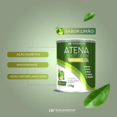 Imagem de 2X Atena Shot Detox Sabor Limão Hf Suplementos