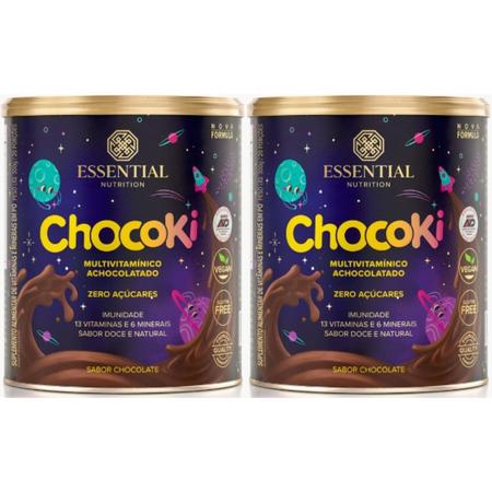 Imagem de 2x Chocoki Achocolatado Vitaminado - 300g - Essential Nutrition