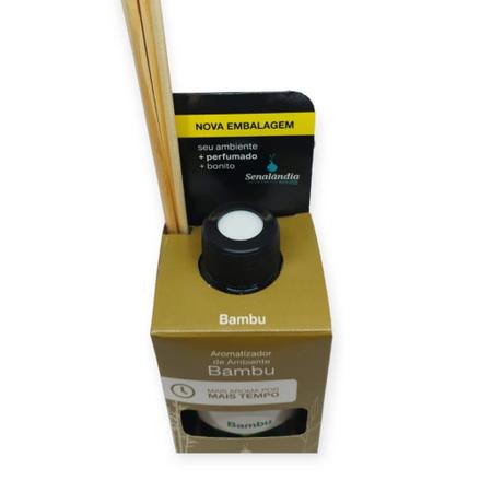 Imagem de 3 Aromatizador Ambiente Bambu Senalândia Difusor Vareta Perfume Casa Lar 280ml Odorizador - Envio Já