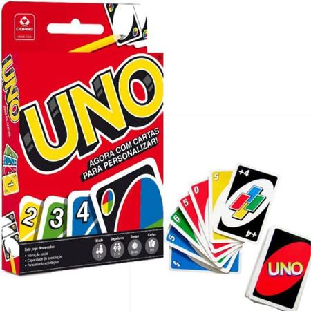 10 Jogo De Cartas Baralho Mattel Games Copag Uno 114 Cartas - Deck de Cartas  - Magazine Luiza